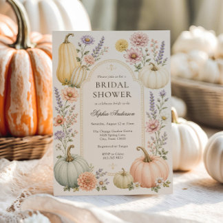 Invitation Magnifique Baby Shower de Mariage d'Automne | Citr