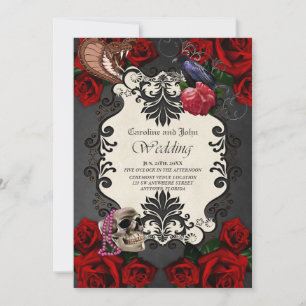Invitation Magnifique conception gothique