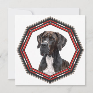 Invitation Magnifique Grand Danois Dans Un Cadre
