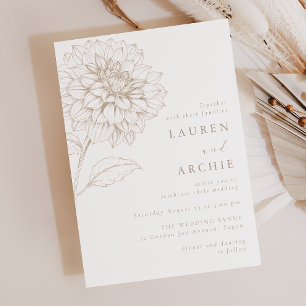 Invitation Magnifique mariage floral bohème vintage
