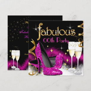 Invitation Magnifique talon haut rose pailleté pour soirée au