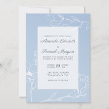 Invitation Magnolia Bleue