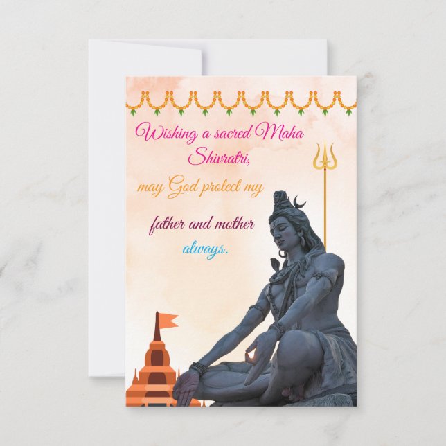 Invitation Maha Shavitiri trésor de Noël (Devant)