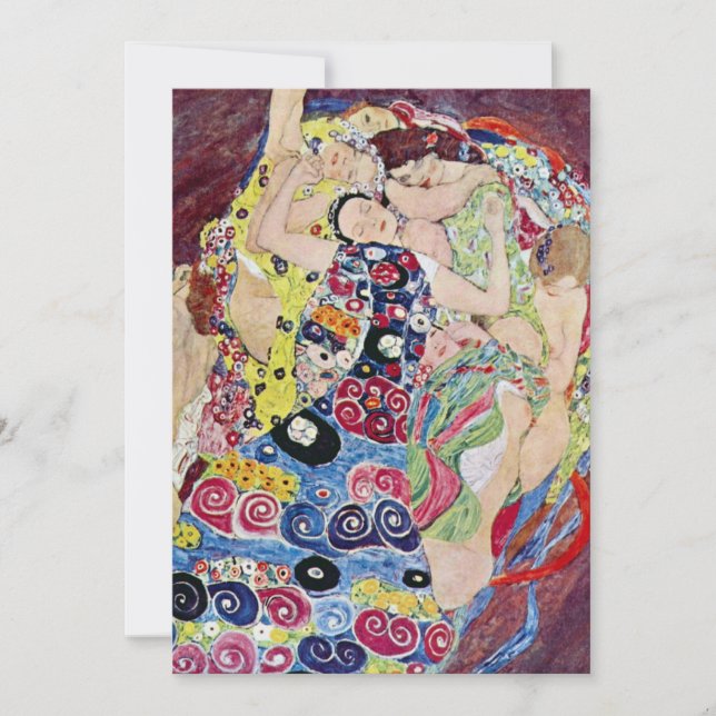 Invitation Maiden (Vierge), Klimt, Fête des mariées Art Nouve (Devant)