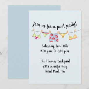 Invitation maillot de bain