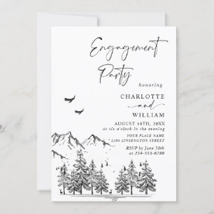 Invitation Main Dratains Forest Engagement Party