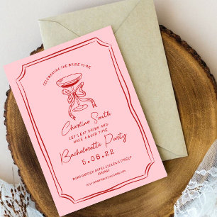 Invitation Main Drawn Funky Handwriting Bridal Brunch