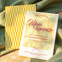 Main Squeeze Citrus Fête de Fiançailles Citron Lum