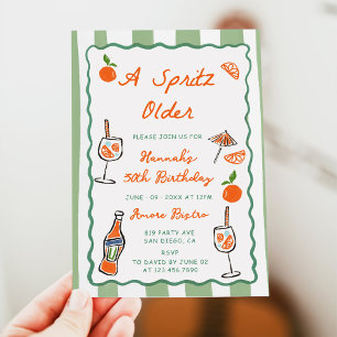 Invitation Main Tirée Un Spritz Anniversaire Fête