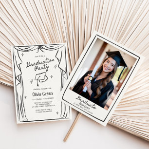 Invitation Main tirée Whimsical Graduation Party