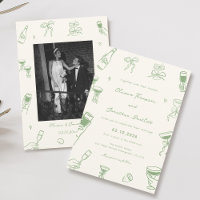 Main verte tirée Mariage ironique