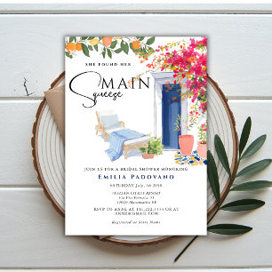 Invitation Maine Squeeze Lemon Italien Shower de Mariage d'Ét