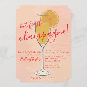 Invitation Mais d'abord, Champagne
