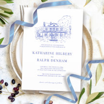 Maison coloniale bleue / Mansion / Manoir Mariage