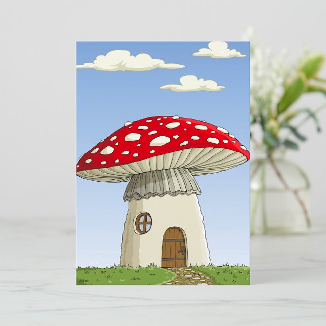 Invitation Maison de champignons (Créateur téléchargé)