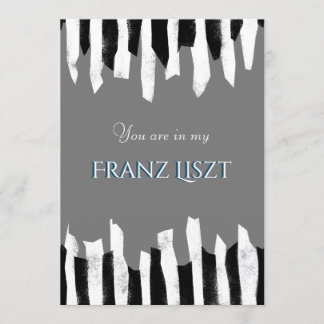 Invitation Maison de concert de musique fête Piano abstrait