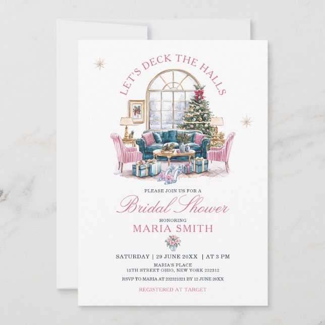 Invitation Maison de Noël Découvrir la Fête des mariées des H (Devant)