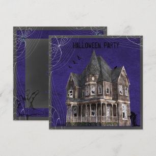 Invitation Maison de sorcière hantée Halloween