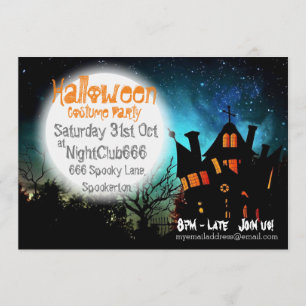 Invitation Maison Éffrayante d'Halloween