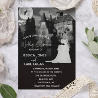 Maison hantée de Halloween Couple Mariage Octobre