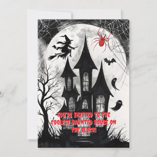 Invitation Maison hantée Halloween
