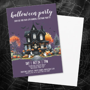 Invitation Maison Hantée Soirée Annuelle d'Halloween