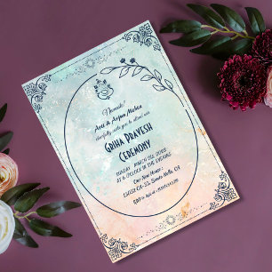 Invitation Maison hindou Réchauffement Griha Pravesh