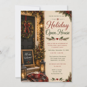 Invitation Maison ouverte à Noël