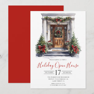 Invitation Maison ouverte de vacances Watercolor