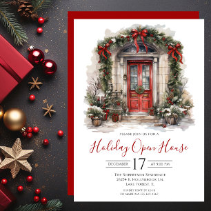 Invitation Maison ouverte de vacances Watercolor