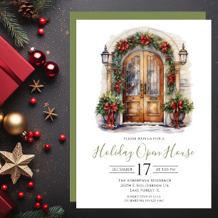 Invitation Maison ouverte de vacances Watercolor