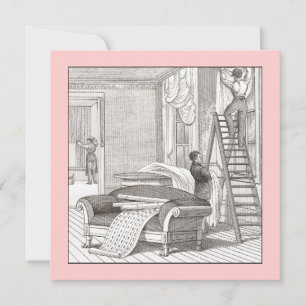 Invitation Maison victorienne vintage / Maison ouverte