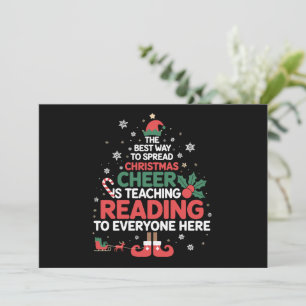Invitation Maître de lecture Noël Elf Xmas Cheer