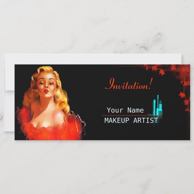 Invitation - MakeUp Artist (Front)