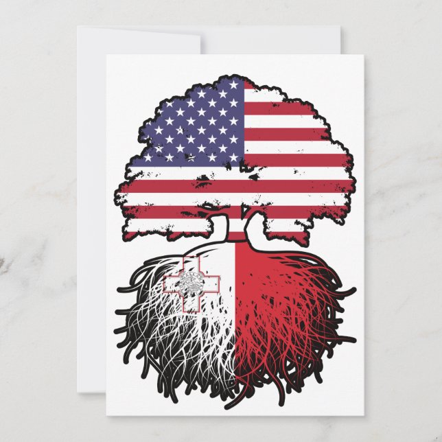 Invitation Malte Maltese Amérique États-Unis Amérique (Devant)