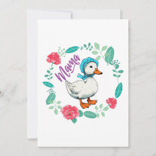 Invitation Mama Goose and Flowers pour la fête des mères