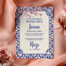 Mama Mia Baby Shower Cerisiers en Fleurs