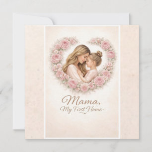 Invitation Mama — Mon Premier Chez Moi   Fleurs de Mère et Fi