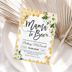 Invitation Mama to Bee Baby shower