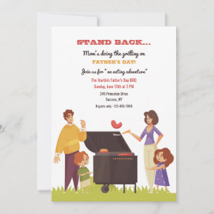 Invitation Maman fait la grillade