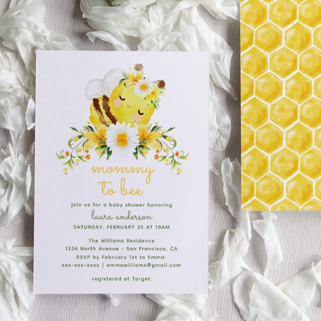 Invitation Maman Pour Être Un Baby shower Neutre Pour Le Sexe (Créateur téléchargé)