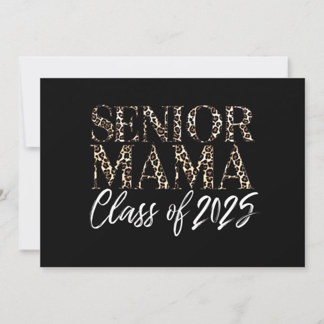 Invitation Maman Senior 2025 Fier Maman D'Une Classe De 2025 (Devant)