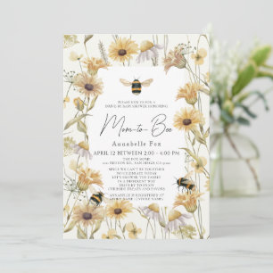 Invitation Maman to Bee Chamomile Daisies Baby shower Drive-b