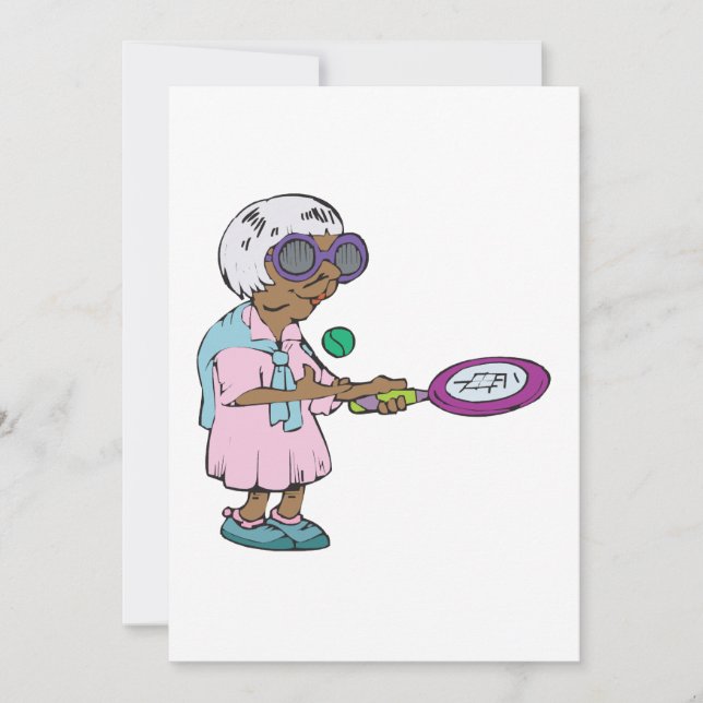 Invitation Mamie de tennis (Devant)