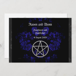 Invitation Manche Eternal/Mariage Pentacle Blue Ste
