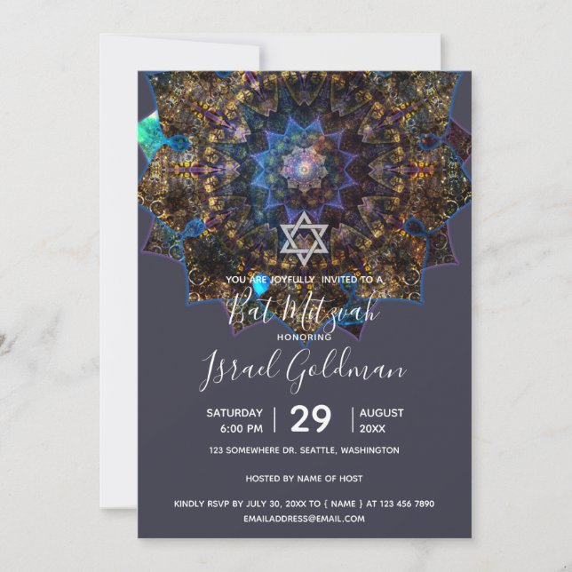 Invitation Mandala de la Déesse Terre (Devant)