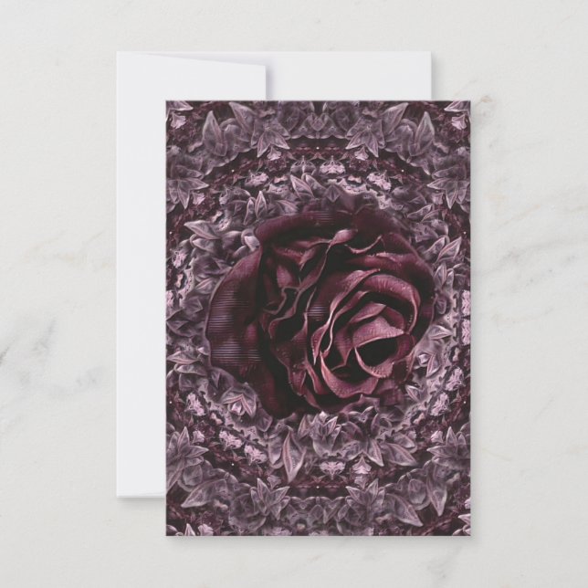 Invitation Mandala de rose  (Devant)