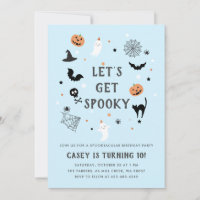 Mange boire effrayant anniversaire Halloween Bleu