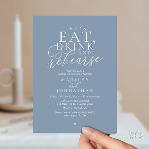 Invitation "Mangeons, buvons et répétons", Dîner de répétitio