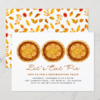 Mangeons la tarte | Watercolor Baked Pies Thankesg